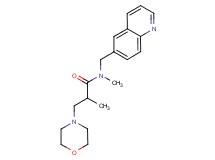 N,2-dimethyl-3-morpholin-4-yl-N-(quinolin-6-ylmethyl)propanamide