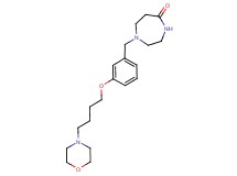 1-[3-(4-morpholin-4-ylbutoxy)benzyl]-1,4-diazepan-5-one