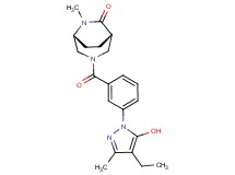 (1S*,5R*)-3-[3-(4-ethyl-5-hydroxy-3-methyl-1H-pyrazol-1-yl)benzoyl]-6-methyl-3,6-diazabicyclo[3.2.2]nonan-7-one