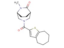 (1S*,5R*)-6-methyl-3-(5,6,7,8-tetrahydro-4H-cyclohepta[b]thien-2-ylcarbonyl)-3,6-diazabicyclo[3.2.2]nonan-7-one