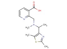 2-{[[1-(2,5-dimethyl-1,3-thiazol-4-yl)ethyl](methyl)amino]methyl}nicotinic acid