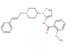 2-methoxy-N-(1-{1-[(2E)-3-phenyl-2-propen-1-yl]-4-piperidinyl}-1H-pyrazol-5-yl)benzamide