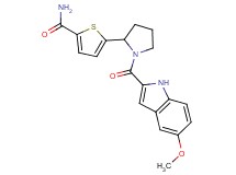 5-{1-[(5-methoxy-1H-indol-2-yl)carbonyl]-2-pyrrolidinyl}-2-thiophenecarboxamide