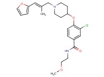 3-chloro-4-({1-[(2E)-3-(2-furyl)-2-methyl-2-propen-1-yl]-4-piperidinyl}oxy)-N-(2-methoxyethyl)benzamide