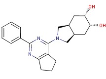 (3aR*,5R*,6S*,7aS*)-2-(2-phenyl-6,7-dihydro-5H-cyclopenta[d]pyrimidin-4-yl)octahydro-1H-isoindole-5,6-diol