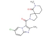 2-[(6-chloro-2-methylimidazo[1,2-a]pyridin-3-yl)carbonyl]-7-methyl-2,7-diazaspiro[4.5]decan-6-one