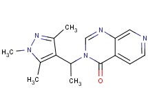 3-[1-(1,3,5-trimethyl-1H-pyrazol-4-yl)ethyl]pyrido[3,4-d]pyrimidin-4(3H)-one