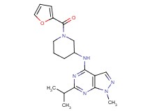 N-[1-(2-furoyl)-3-piperidinyl]-6-isopropyl-1-methyl-1H-pyrazolo[3,4-d]pyrimidin-4-amine