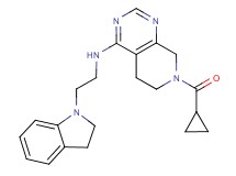 7-(cyclopropylcarbonyl)-N-[2-(2,3-dihydro-1H-indol-1-yl)ethyl]-5,6,7,8-tetrahydropyrido[3,4-d]pyrimidin-4-amine