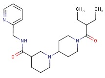 1'-(2-ethylbutanoyl)-N-(pyridin-2-ylmethyl)-1,4'-bipiperidine-3-carboxamide