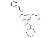 N-cyclooctyl-4-oxo-N'-(2-phenylethyl)-1-(tetrahydro-2-furanylmethyl)-1,4-dihydro-3,5-pyridinedicarboxamide