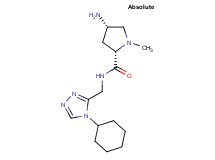 (2S,4S)-4-amino-N-[(4-cyclohexyl-4H-1,2,4-triazol-3-yl)methyl]-1-methylpyrrolidine-2-carboxamide