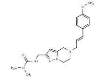 N'-({5-[(2E)-3-(4-methoxyphenyl)prop-2-en-1-yl]-4,5,6,7-tetrahydropyrazolo[1,5-a]pyrazin-2-yl}methyl)-N,N-dimethylurea