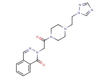 2-(2-oxo-2-{4-[2-(1H-1,2,4-triazol-1-yl)ethyl]-1-piperazinyl}ethyl)-1(2H)-phthalazinone