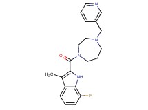7-fluoro-3-methyl-2-{[4-(3-pyridinylmethyl)-1,4-diazepan-1-yl]carbonyl}-1H-indole