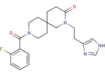 9-(2-fluorobenzoyl)-2-[2-(1H-imidazol-4-yl)ethyl]-2,9-diazaspiro[5.5]undecan-3-one