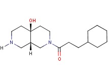 (4aS*,8aS*)-2-(3-cyclohexylpropanoyl)octahydro-2,7-naphthyridin-4a(2H)-ol