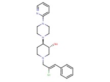 (3R*,4R*)-1-[(2Z)-2-chloro-3-phenyl-2-propen-1-yl]-4-[4-(2-pyridinyl)-1-piperazinyl]-3-piperidinol