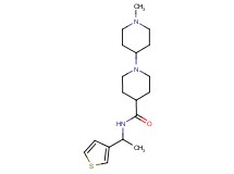 1'-methyl-N-[1-(3-thienyl)ethyl]-1,4'-bipiperidine-4-carboxamide
