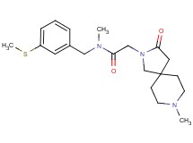 N-methyl-2-(8-methyl-3-oxo-2,8-diazaspiro[4.5]dec-2-yl)-N-[3-(methylthio)benzyl]acetamide