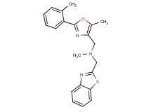 (1,3-benzothiazol-2-ylmethyl)methyl{[5-methyl-2-(2-methylphenyl)-1,3-oxazol-4-yl]methyl}amine