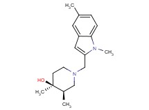 (3R*,4S*)-1-[(1,5-dimethyl-1H-indol-2-yl)methyl]-3,4-dimethylpiperidin-4-ol