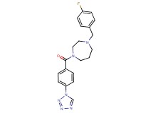 1-(4-fluorobenzyl)-4-[4-(1H-tetrazol-1-yl)benzoyl]-1,4-diazepane