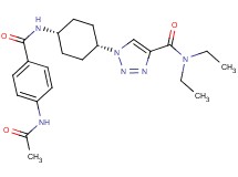 1-(cis-4-{[4-(acetylamino)benzoyl]amino}cyclohexyl)-N,N-diethyl-1H-1,2,3-triazole-4-carboxamide