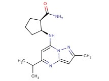 (1R*,2S*)-2-[(5-isopropyl-2-methylpyrazolo[1,5-a]pyrimidin-7-yl)amino]cyclopentanecarboxamide