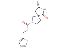 7-[3-(2-thienyl)propanoyl]-2,7-diazaspiro[4.4]nonane-1,3-dione