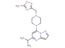 5-isopropyl-7-{4-[(5-methyl-1,2,4-oxadiazol-3-yl)methyl]piperazin-1-yl}pyrazolo[1,5-a]pyrimidine