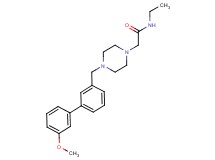 N-ethyl-2-{4-[(3'-methoxy-3-biphenylyl)methyl]-1-piperazinyl}acetamide