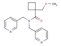 1-(methoxymethyl)-N,N-bis(pyridin-3-ylmethyl)cyclobutanecarboxamide