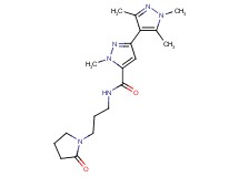 1,1',3',5'-tetramethyl-N-[3-(2-oxopyrrolidin-1-yl)propyl]-1H,1'H-3,4'-bipyrazole-5-carboxamide