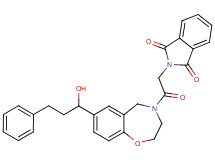 2-{2-[7-(1-hydroxy-3-phenylpropyl)-2,3-dihydro-1,4-benzoxazepin-4(5H)-yl]-2-oxoethyl}-1H-isoindole-1,3(2H)-dione