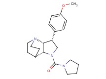 (3R*,3aR*,7aR*)-3-(4-methoxyphenyl)-1-(pyrrolidin-1-ylcarbonyl)octahydro-4,7-ethanopyrrolo[3,2-b]pyridine