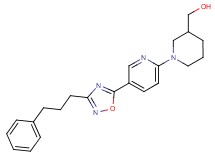 (1-{5-[3-(3-phenylpropyl)-1,2,4-oxadiazol-5-yl]pyridin-2-yl}piperidin-3-yl)methanol