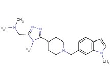 N,N-dimethyl-1-(4-methyl-5-{1-[(1-methyl-1H-indol-6-yl)methyl]piperidin-4-yl}-4H-1,2,4-triazol-3-yl)methanamine