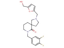 7-(3,4-difluorobenzyl)-2-{[5-(hydroxymethyl)-2-furyl]methyl}-2,7-diazaspiro[4.5]decan-6-one