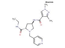 (4R)-4-{[(1,3-dimethyl-1H-pyrazol-4-yl)carbonyl]amino}-N-ethyl-1-(pyridin-4-ylmethyl)-L-prolinamide