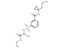 3-({[2-(ethylamino)-1-methyl-2-oxoethyl]amino}sulfonyl)-N-(1-propylcyclopropyl)benzamide
