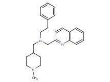 N-[(1-methyl-4-piperidinyl)methyl]-2-phenyl-N-(2-quinolinylmethyl)ethanamine