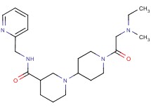 1'-(N-ethyl-N-methylglycyl)-N-(pyridin-2-ylmethyl)-1,4'-bipiperidine-3-carboxamide