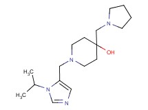 1-[(1-isopropyl-1H-imidazol-5-yl)methyl]-4-(pyrrolidin-1-ylmethyl)piperidin-4-ol