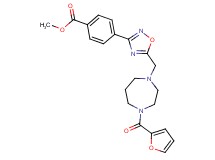 methyl 4-(5-{[4-(2-furoyl)-1,4-diazepan-1-yl]methyl}-1,2,4-oxadiazol-3-yl)benzoate