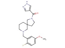 7-(2-fluoro-5-methoxybenzyl)-2-(1H-pyrazol-4-ylcarbonyl)-2,7-diazaspiro[4.5]decane