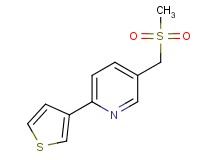 5-[(methylsulfonyl)methyl]-2-(3-thienyl)pyridine