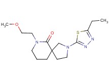 2-(5-ethyl-1,3,4-thiadiazol-2-yl)-7-(2-methoxyethyl)-2,7-diazaspiro[4.5]decan-6-one