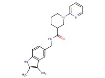 N-[(2,3-dimethyl-1H-indol-5-yl)methyl]-1-pyridin-2-ylpiperidine-3-carboxamide