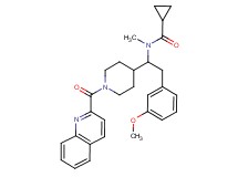 N-{2-(3-methoxyphenyl)-1-[1-(2-quinolinylcarbonyl)-4-piperidinyl]ethyl}-N-methylcyclopropanecarboxamide